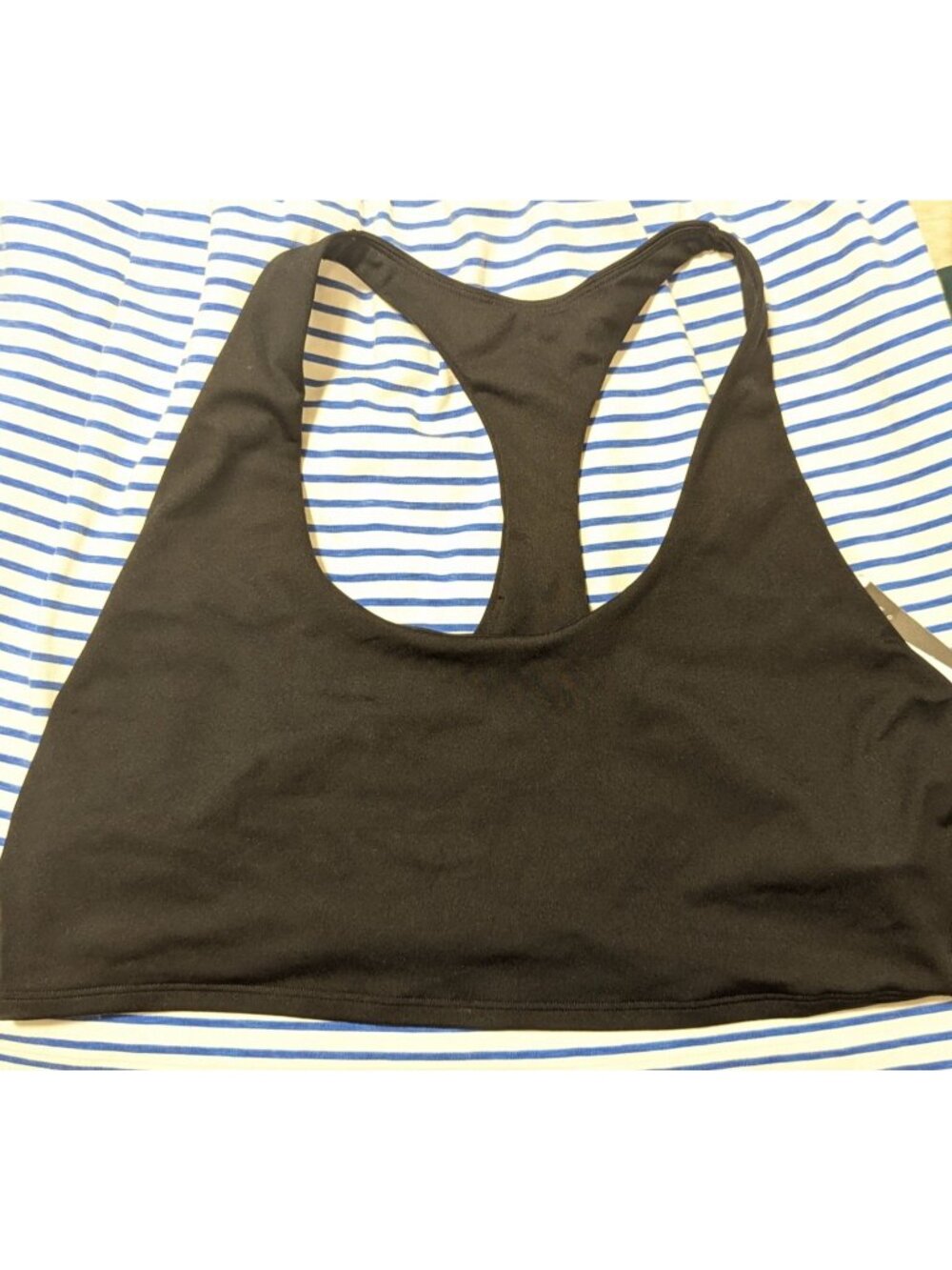 TWO GAP Womens Low Support Racerback Sports Bra XXL Black & Green
